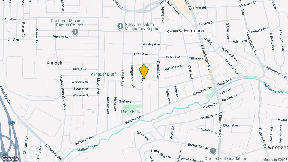 266 S Harvey Ave Map and Location Details