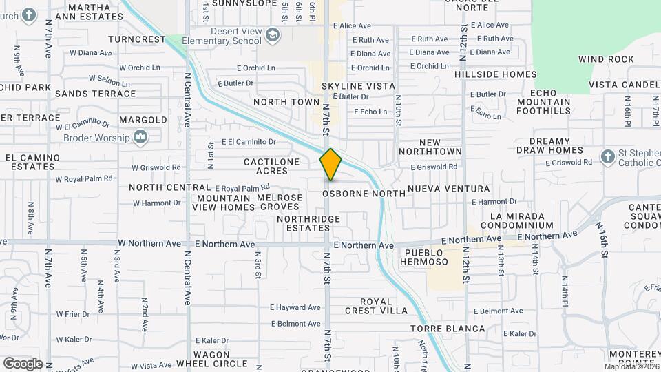 701 E Royal Palm Rd Map and Location Details