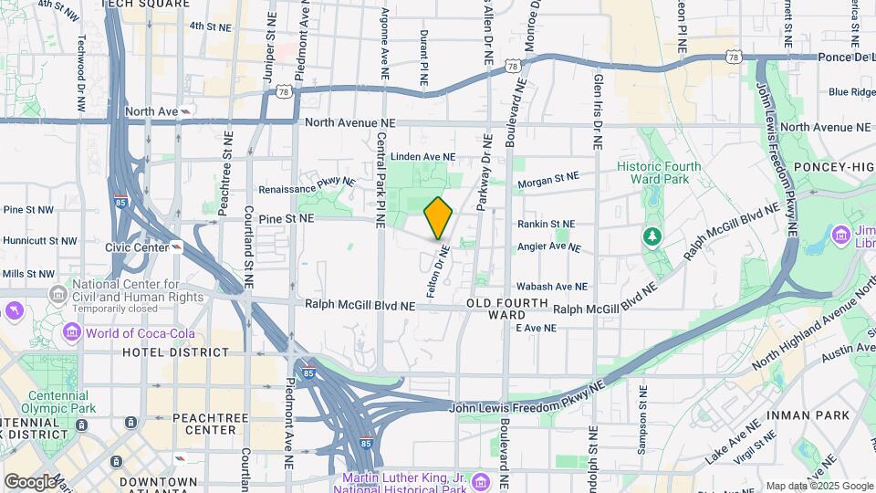 192 Central Park Cir NE Map and Location Details
