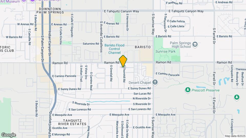 555 S Thornhill Rd Map and Location Details
