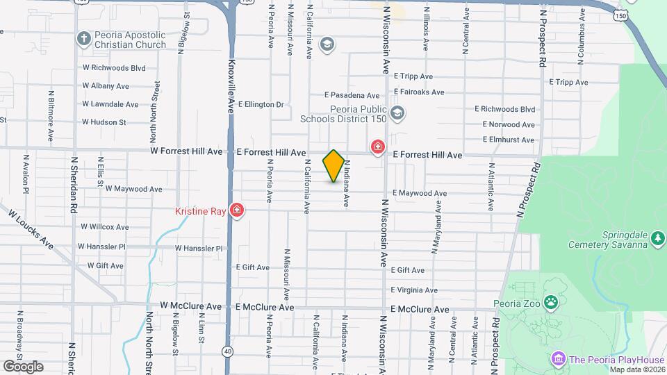 607 E Maywood Ave Map and Location Details