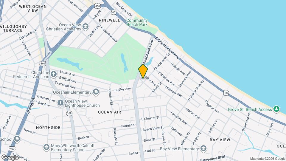 9401 Chesapeake St Map and Location Details