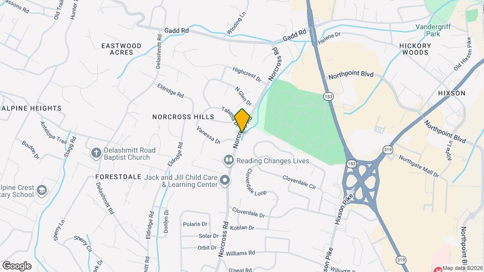 4606 Norcross Rd Map and Location Details