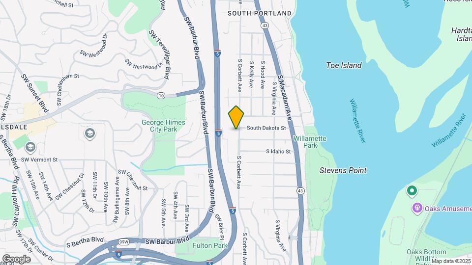 6425 S Corbett Ave Map and Location Details