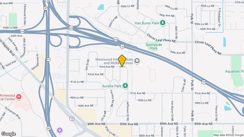 350 93rd Ave NE Map and Location Details