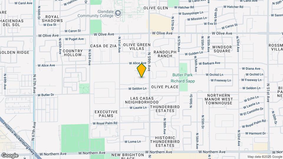 8546 N 59th Ave Map and Location Details