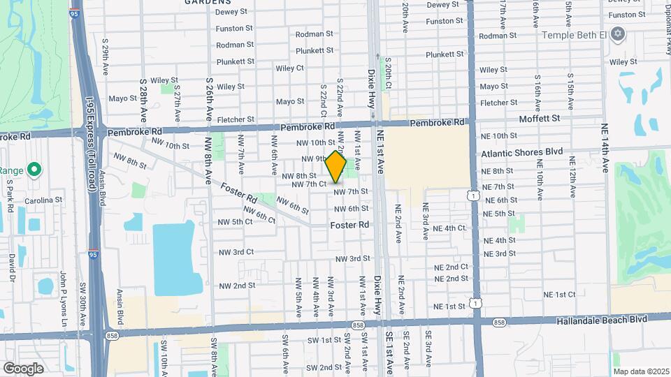 208 NW 7th St Map and Location Details