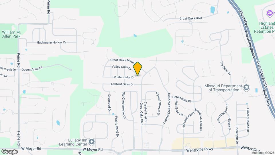 310 Rustic Oaks Dr Mapa y Detalles de la Ubicación