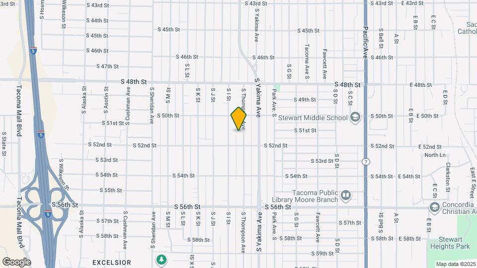 5030 S Thompson Ave Map and Location Details