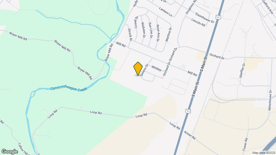 117 Delano Dr Map and Location Details