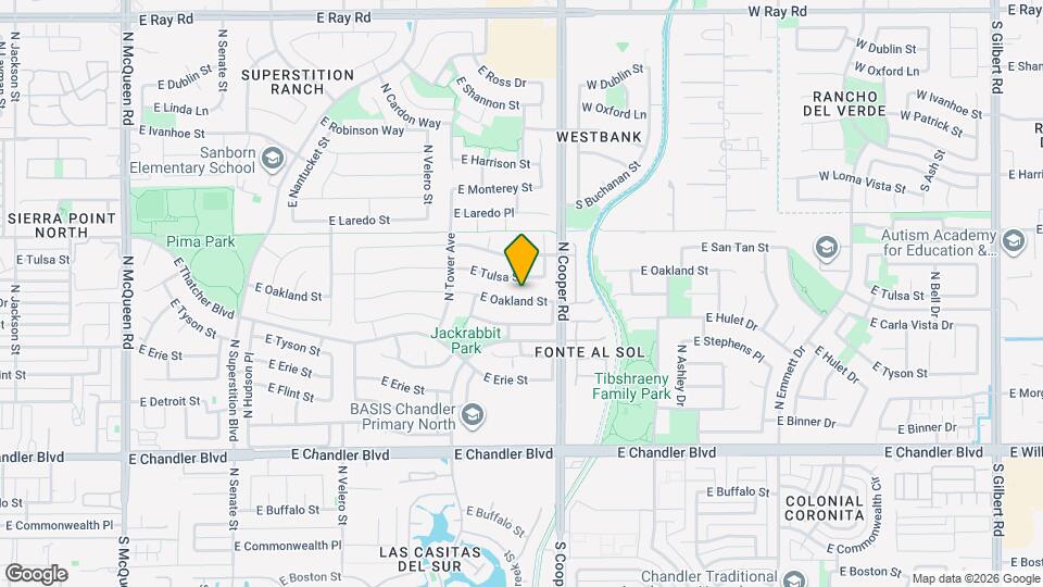 1870 E Oakland St Map and Location Details