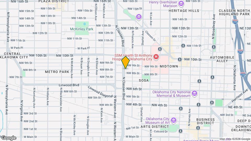 925 NW 8th St Map and Location Details