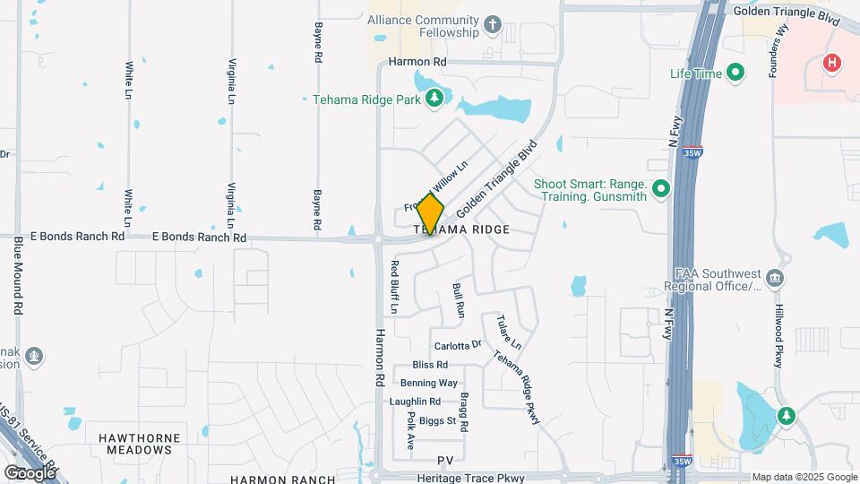 10237 Red Bluff Ln Map and Location Details