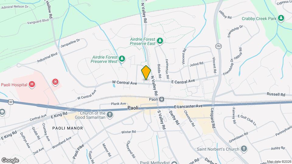 15 W Central Ave Map and Location Details