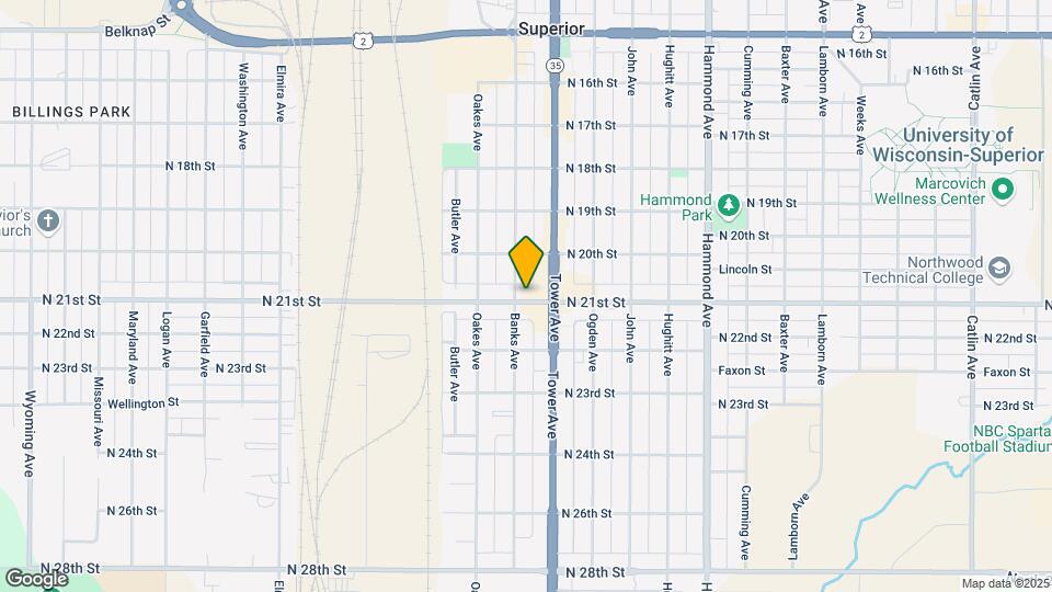 1817 N 21st St Map and Location Details