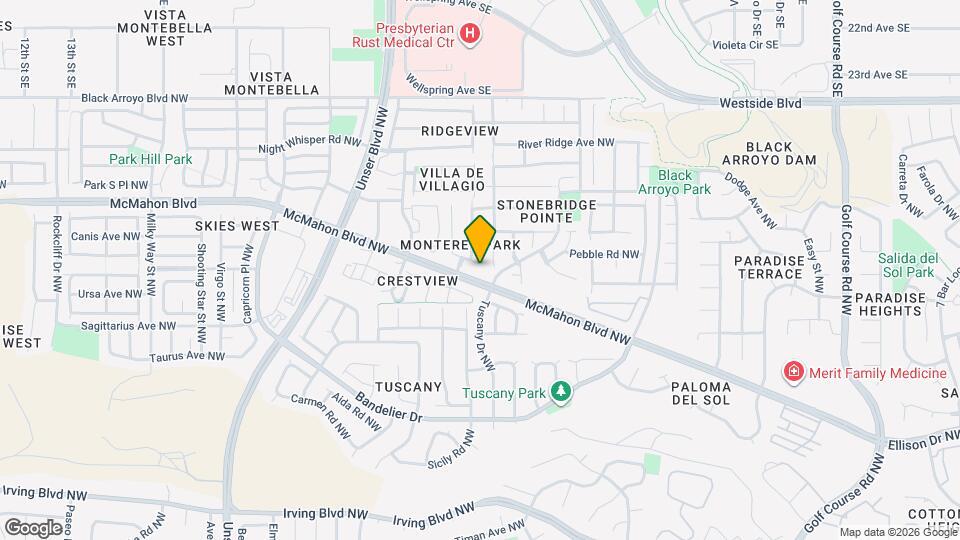 5400 Monterey Cove Ave NW Mapa y Detalles de la Ubicación