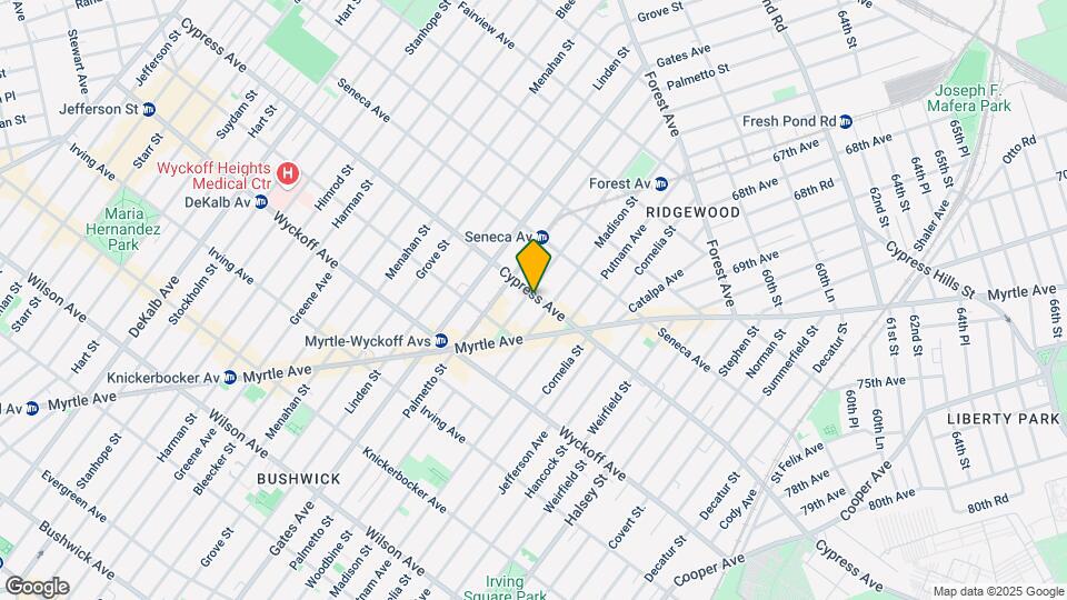 1684 Woodbine St Map and Location Details