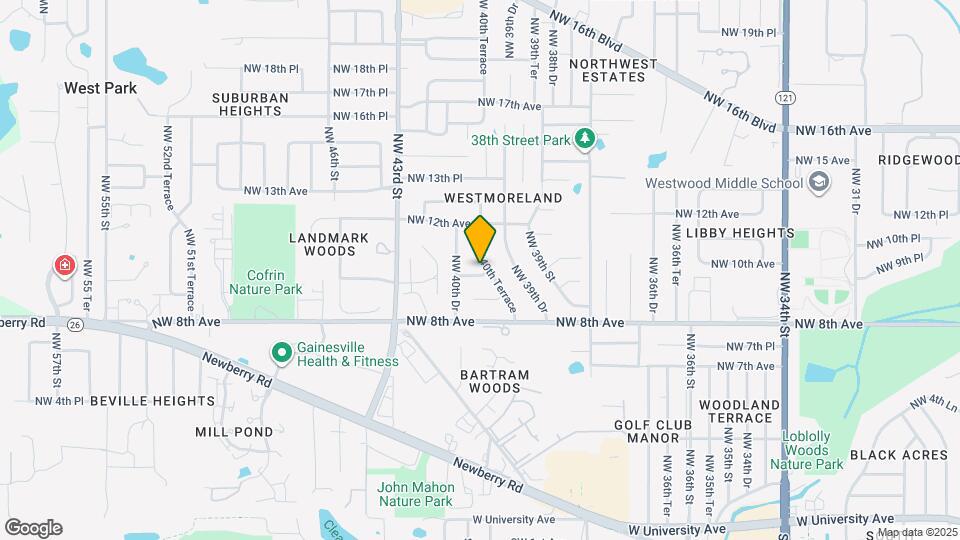 4018 NW 10th Ave Map and Location Details