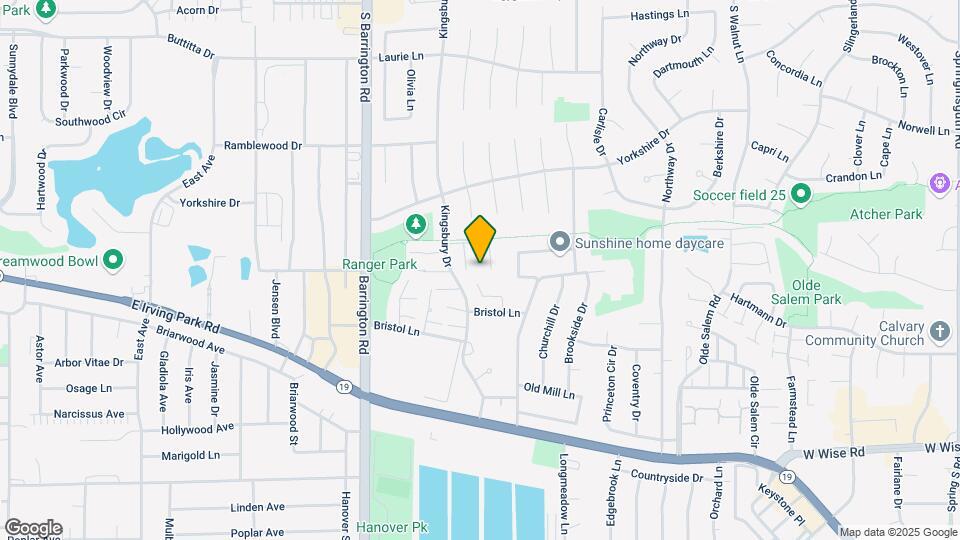 1309 Kingsbury Dr Map and Location Details