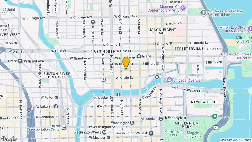 79 W Hubbard St Map and Location Details
