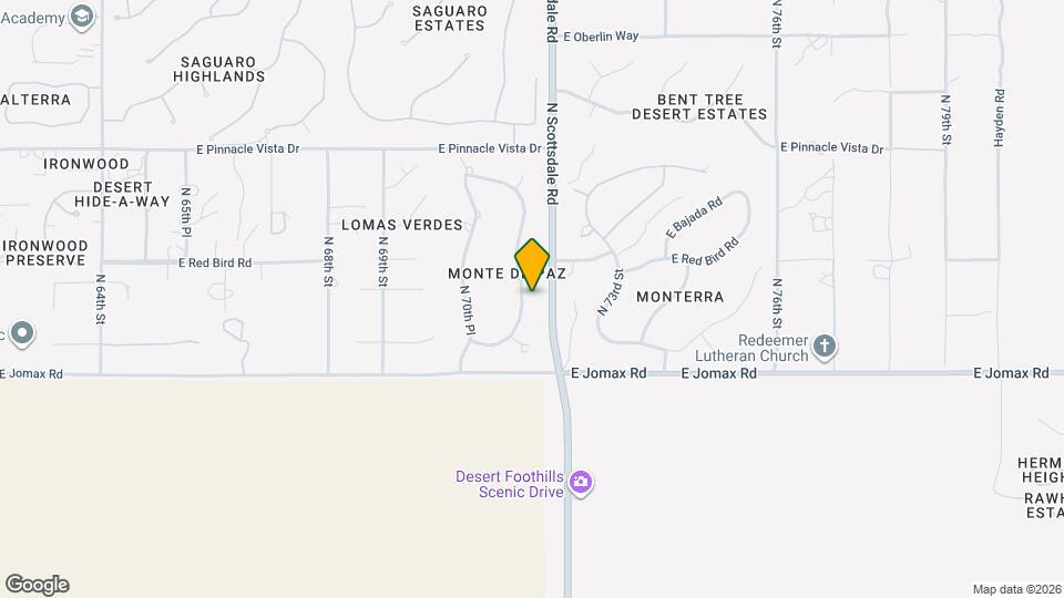 26815 N 71st Pl Map and Location Details