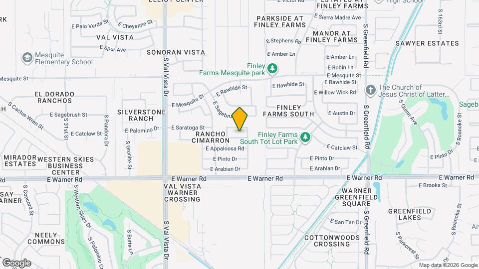 1894 E Palomino Dr Map and Location Details