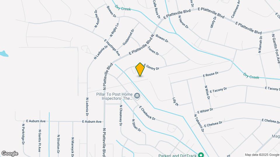 1501 Gentry Ln Map and Location Details