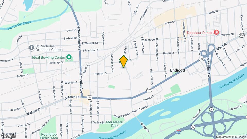 Endicott Terrace Map and Location Details