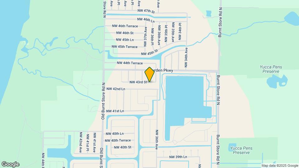 3614 NW 43rd St Map and Location Details