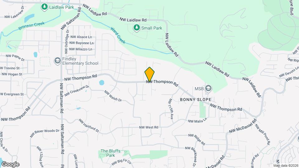 11830 NW Thompson Rd Map and Location Details