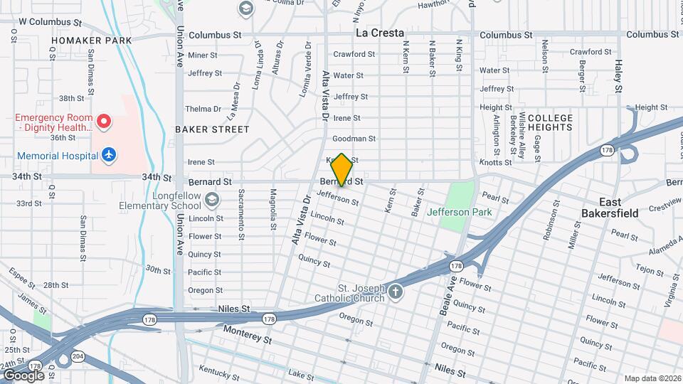 400 Jefferson St Map and Location Details