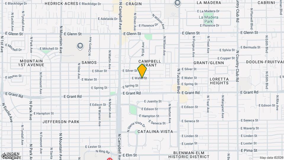 2110 E Water St Mapa y Detalles de la Ubicación