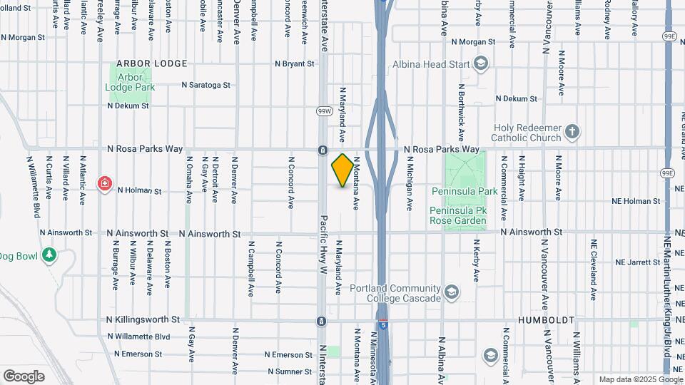 1336 N Holman St Map and Location Details