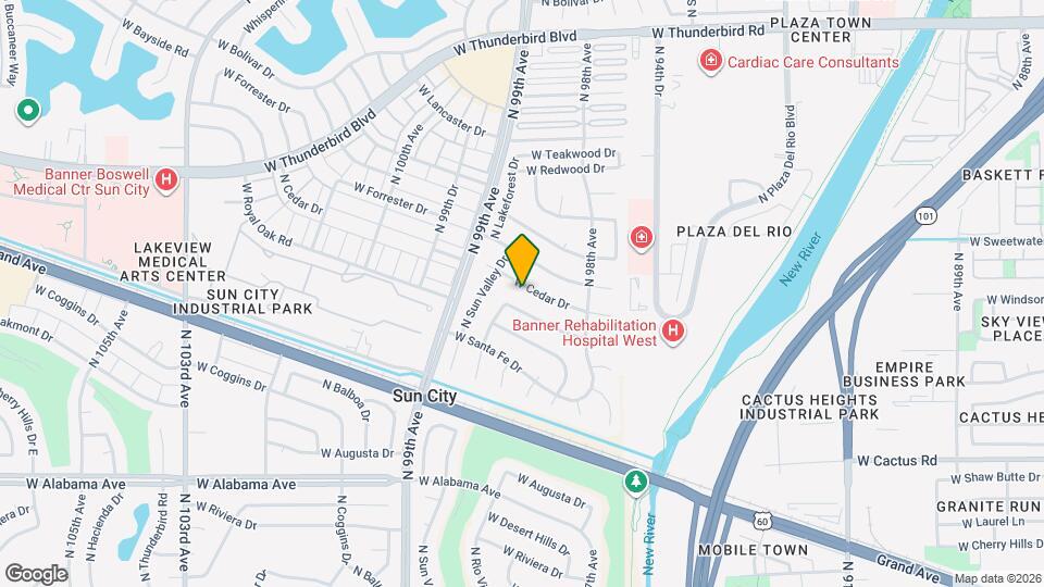 9839 W Cedar Dr Map and Location Details