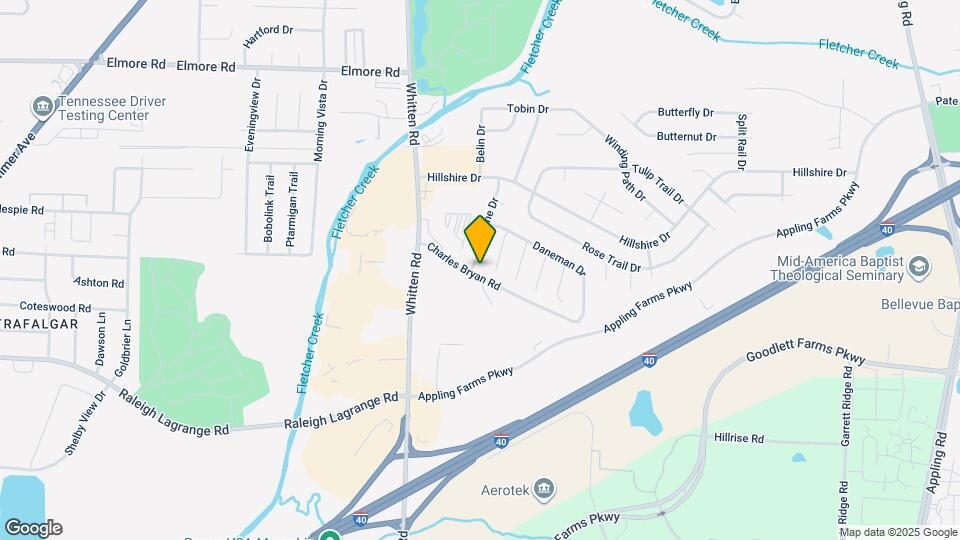 2106 Charles Bryan Rd Map and Location Details