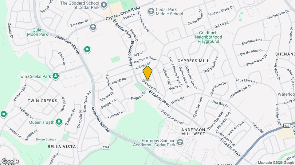 2707 Buckeye Trail Map and Location Details