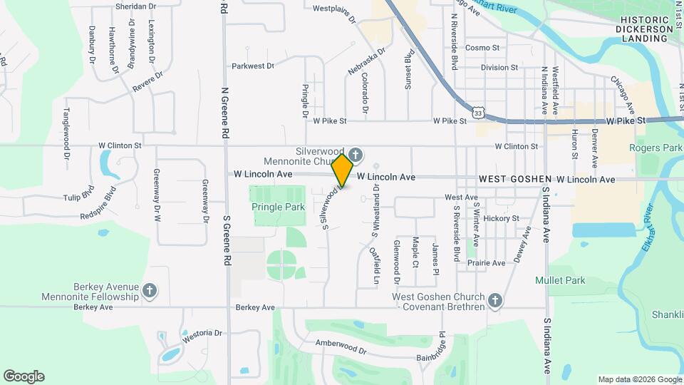 120 S Silverwood Ln Map and Location Details
