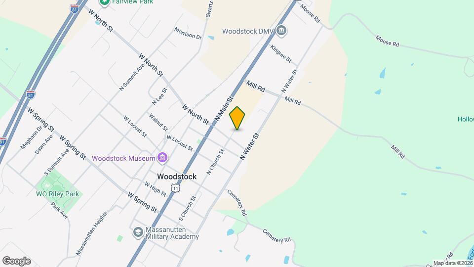 406 N Church St Map and Location Details