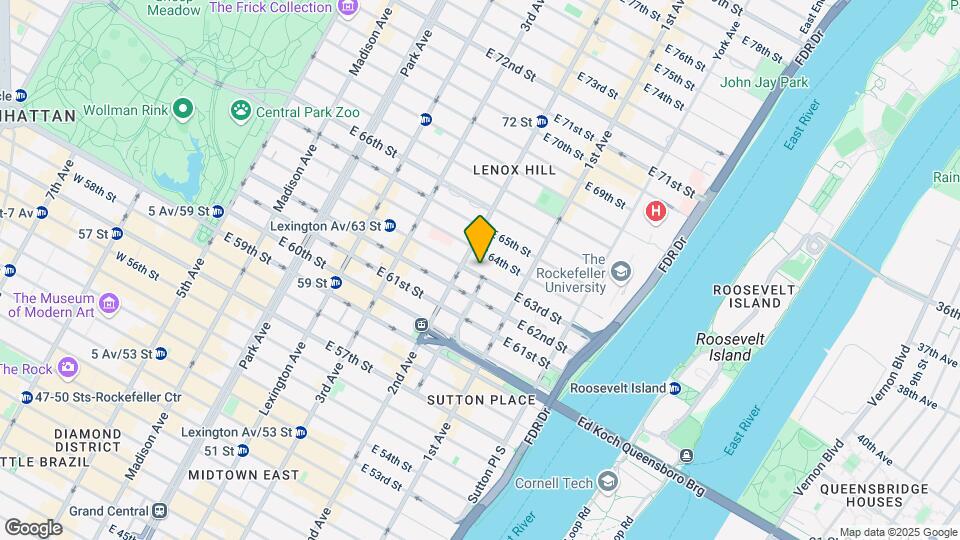 305 E 63rd St Map and Location Details
