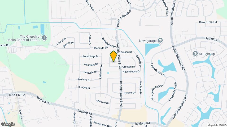 1906 Woodhue Dr Map and Location Details