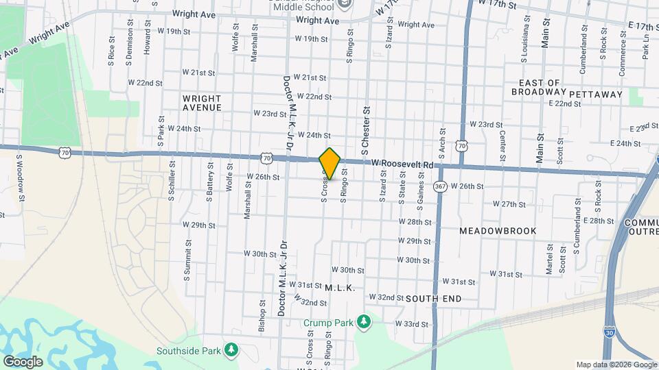 2607 S Cross St Map and Location Details