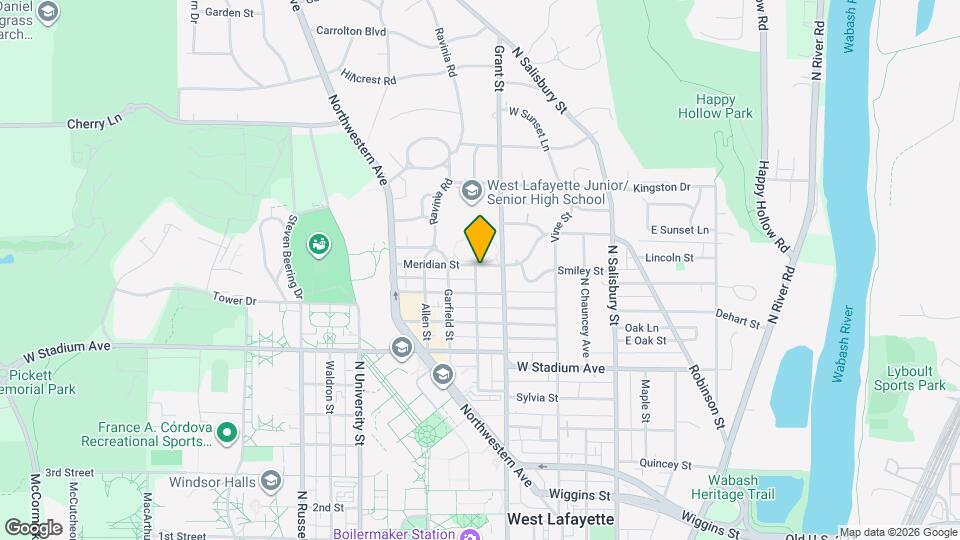 421 Meridian St Map and Location Details