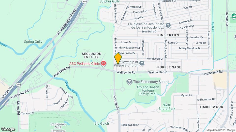 5616 Hollow Pines Dr Map and Location Details