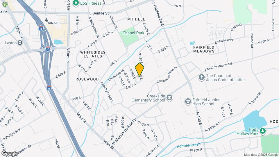 568 S 925 E Mapa y Detalles de la Ubicación