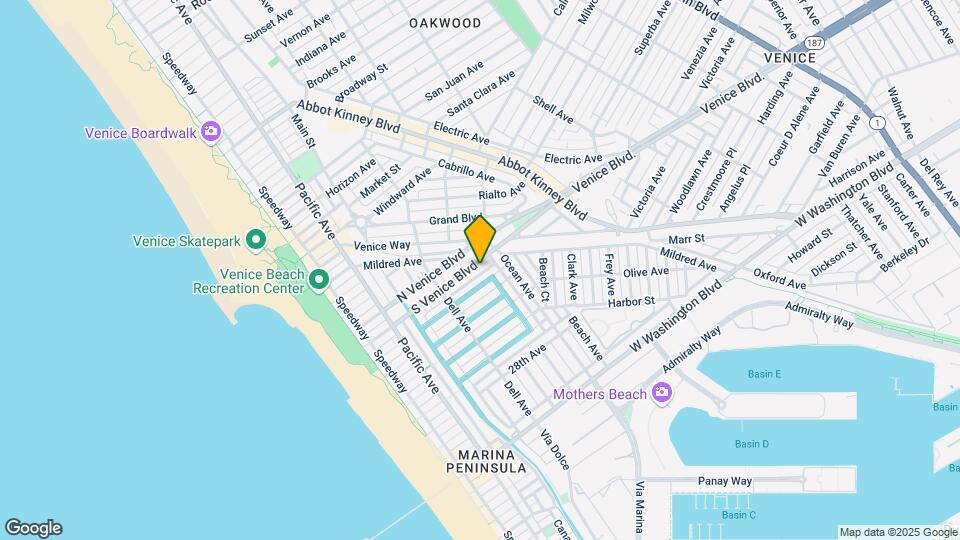454 S Venice Blvd Map and Location Details