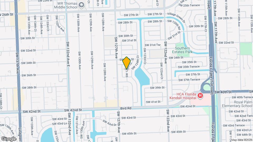3550 SW 125th Ct Map and Location Details