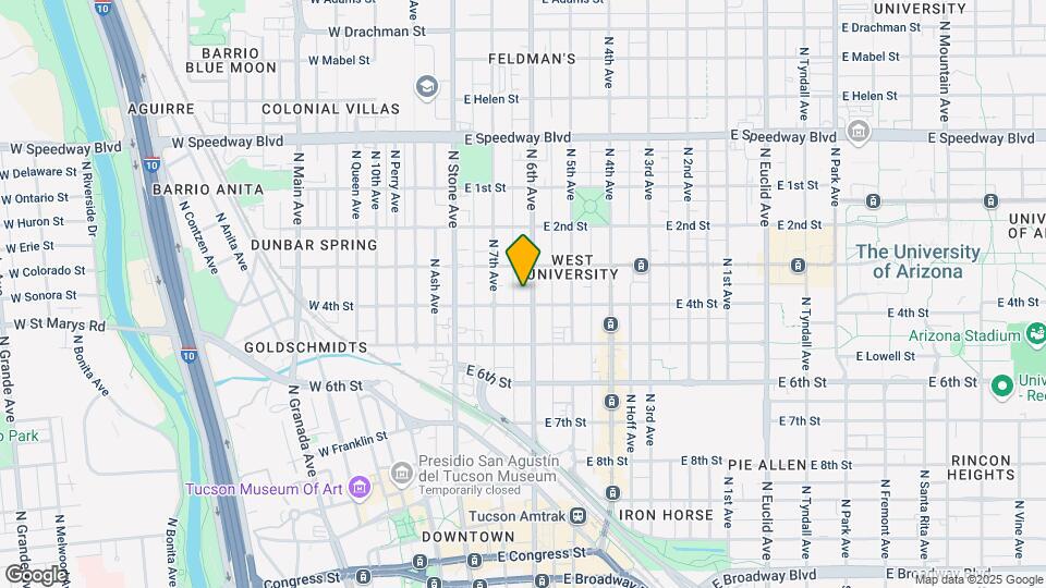 711 N 6th Ave Map and Location Details