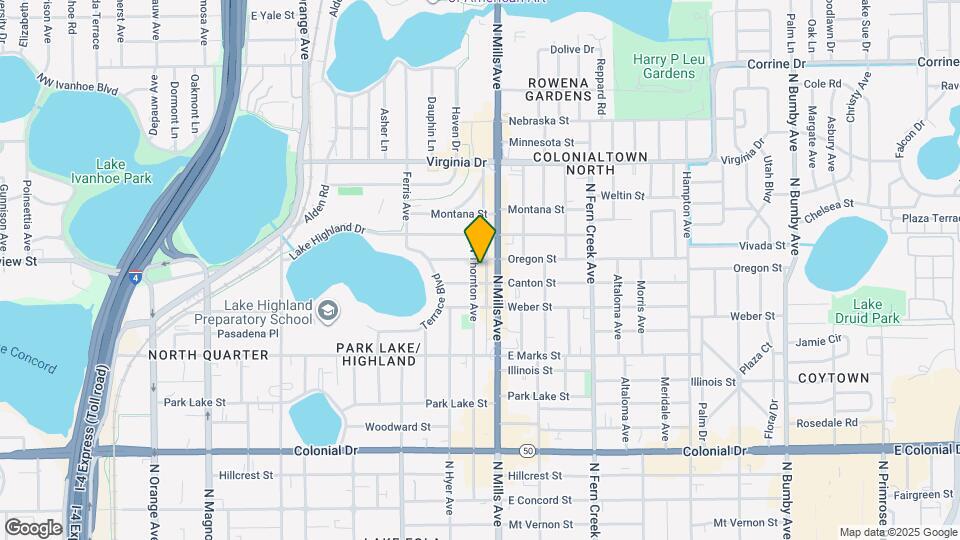 1041 N Thornton Ave Map and Location Details