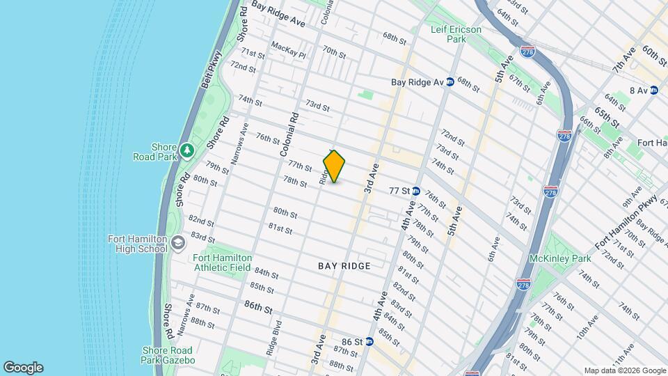 219 78th St, Unit 1 Mapa y Detalles de la Ubicación