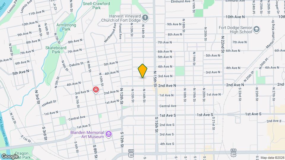 216 N 14th St Map and Location Details